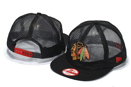 NHL Chicago Blackhawks NE Trucker Hat #01